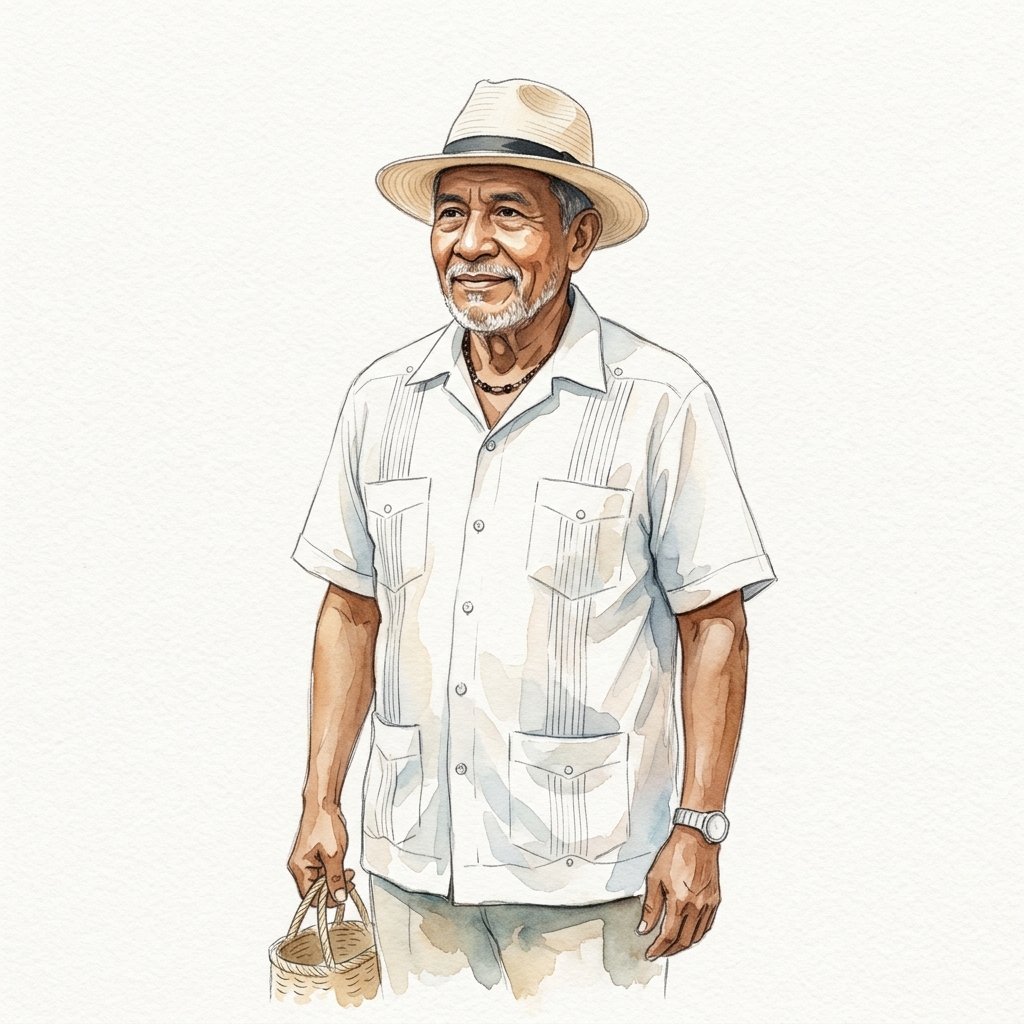 Hombre con Guayabera